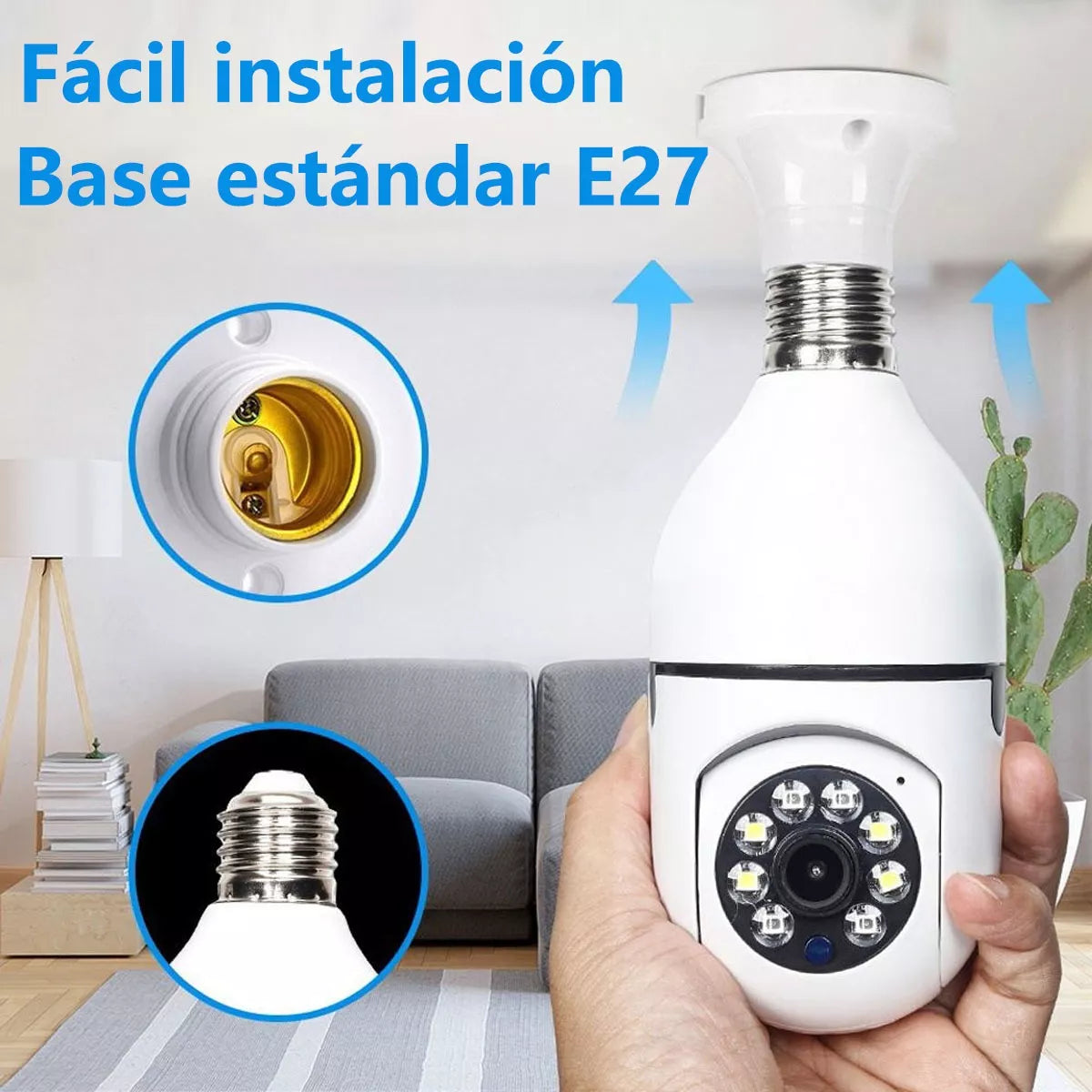 Camara de seguridad tipo Ampolleta