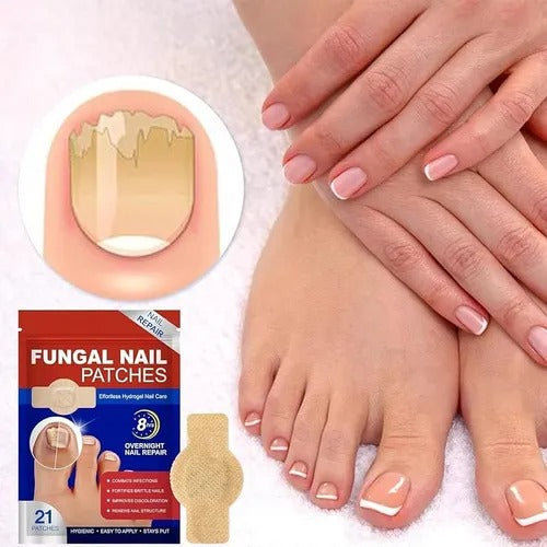 Pack 63 Parches para renovación de uñas - Recupera la salud de tus uñas mientras duermes